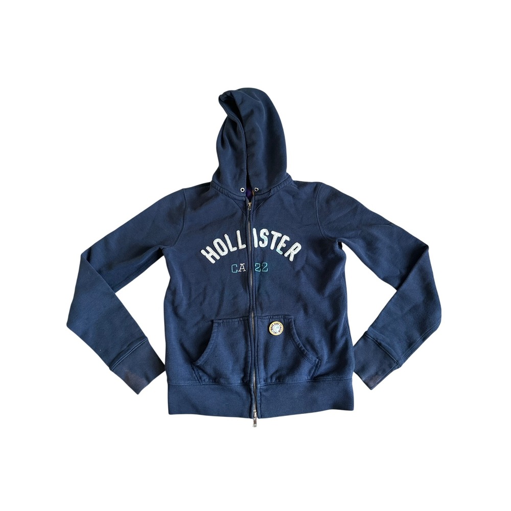 Y2K Hollister‎ HCO Surf Company Zip Hoodie Womens M Coastal Beach Gorpcore Boho